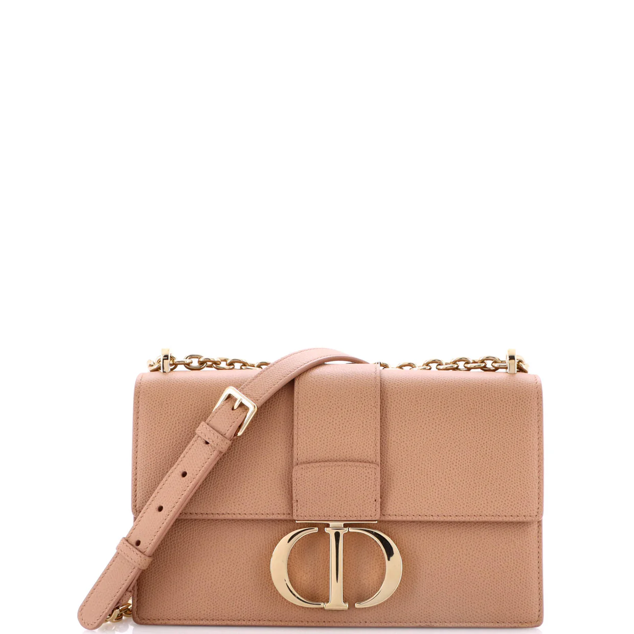 30 Montaigne Chain Flap Bag Leather - Deep Luxury