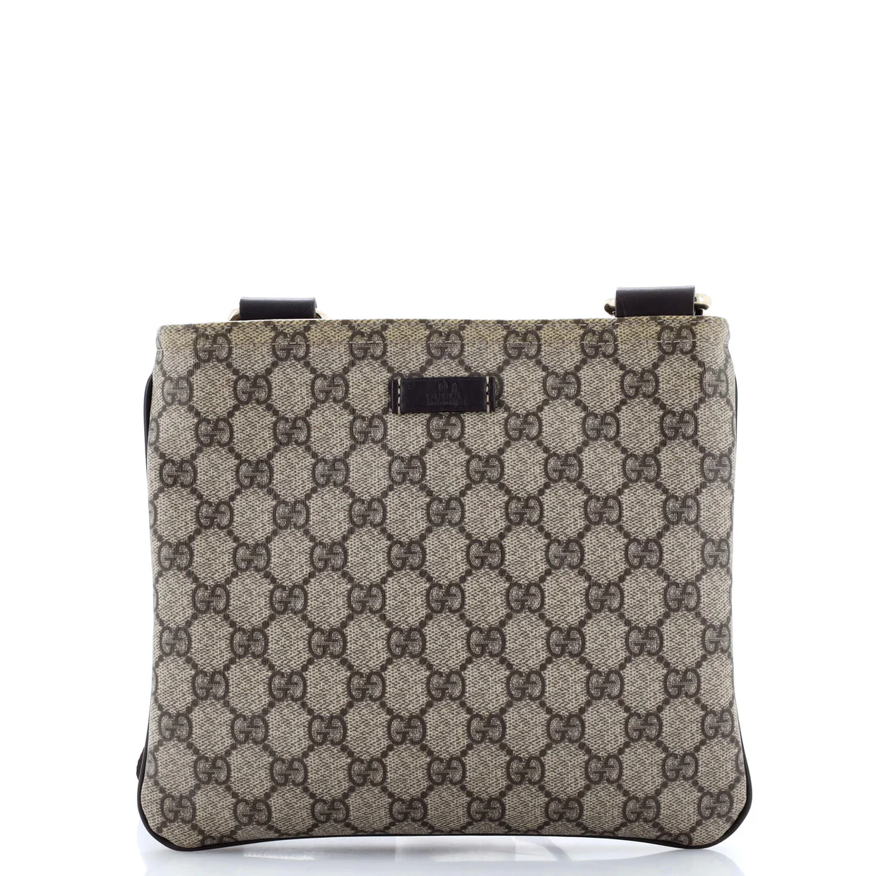 Zip Top Messenger Bag GG Coated Canvas Small - Deep Luxury