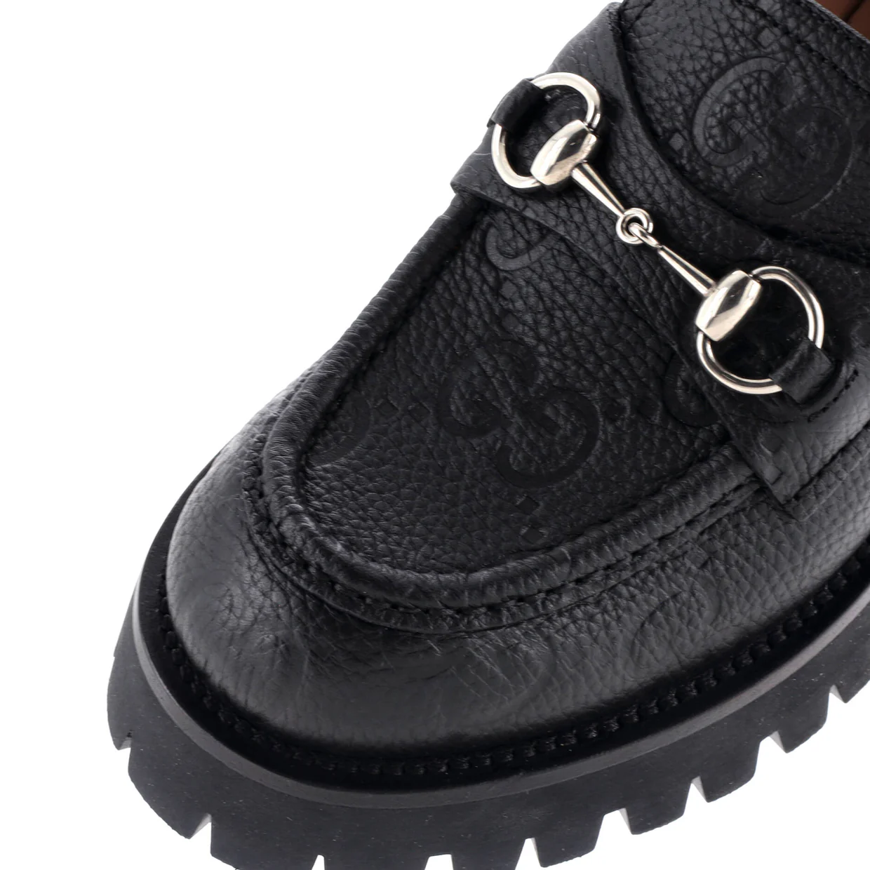 Women's Harald Horsebit Loafers GG Embossed Leather - Deep Luxury