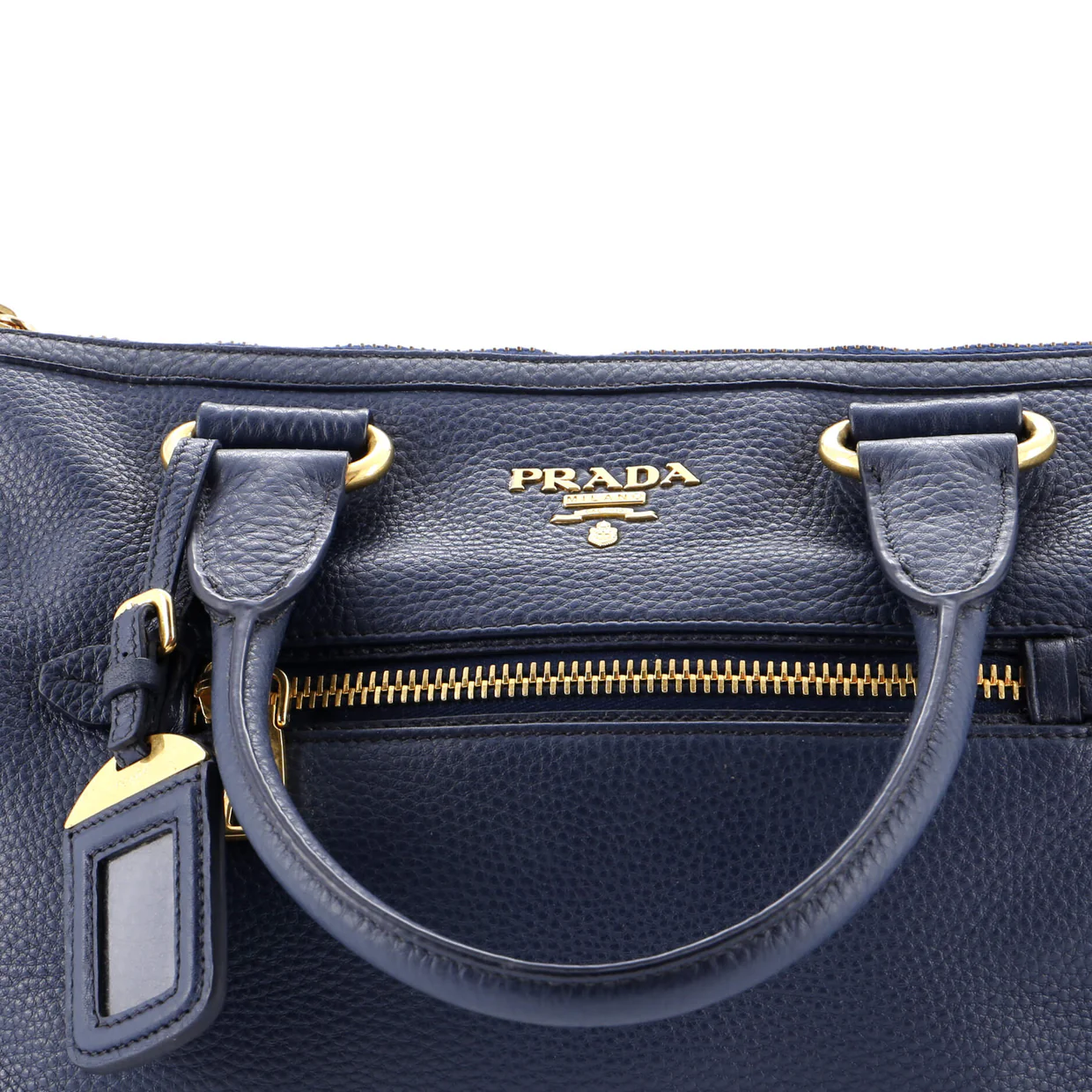 Front Zip Convertible Satchel Vitello Phenix Medium - Deep Luxury