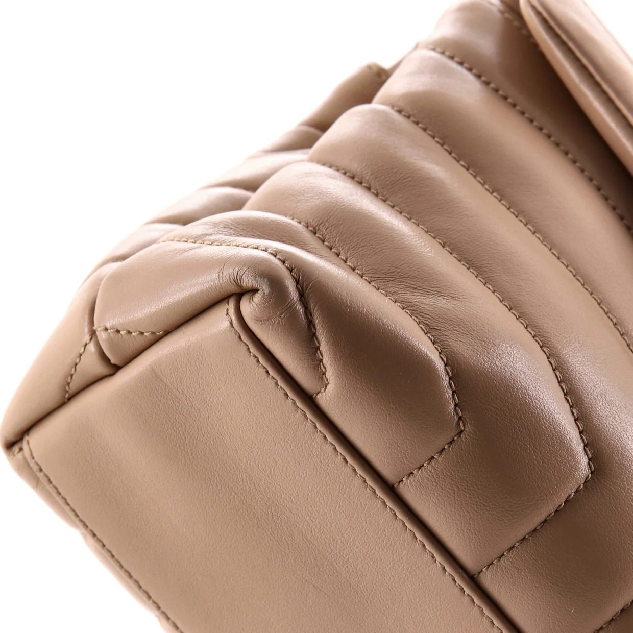 Loulou Shoulder Bag Matelasse Chevron Leather Small - Deep Luxury