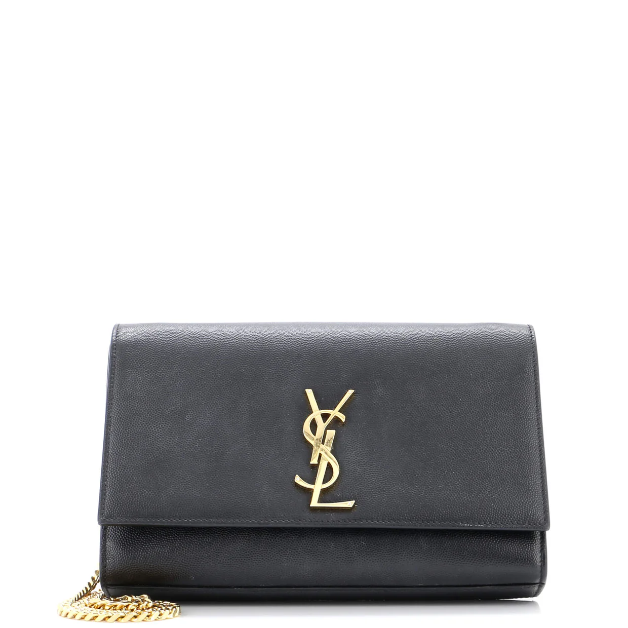 Classic Monogram Crossbody Bag Grainy Leather Medium - Deep Luxury