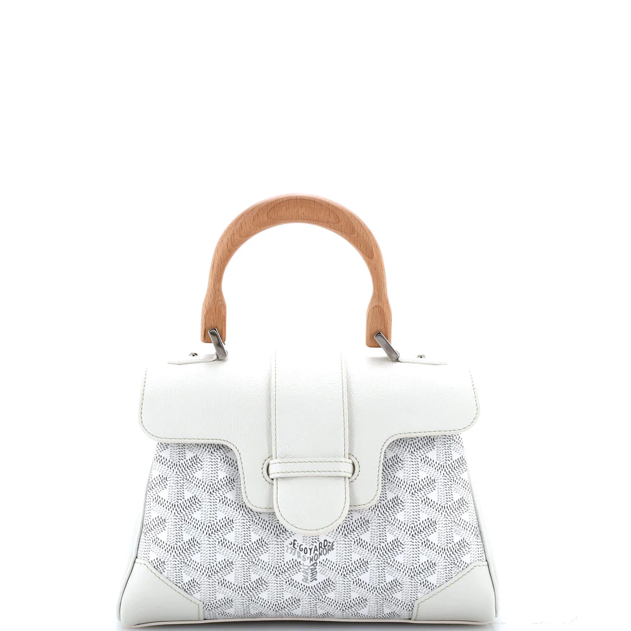 Saigon Top Handle Bag Coated Canvas with Leather Mini - Deep Luxury