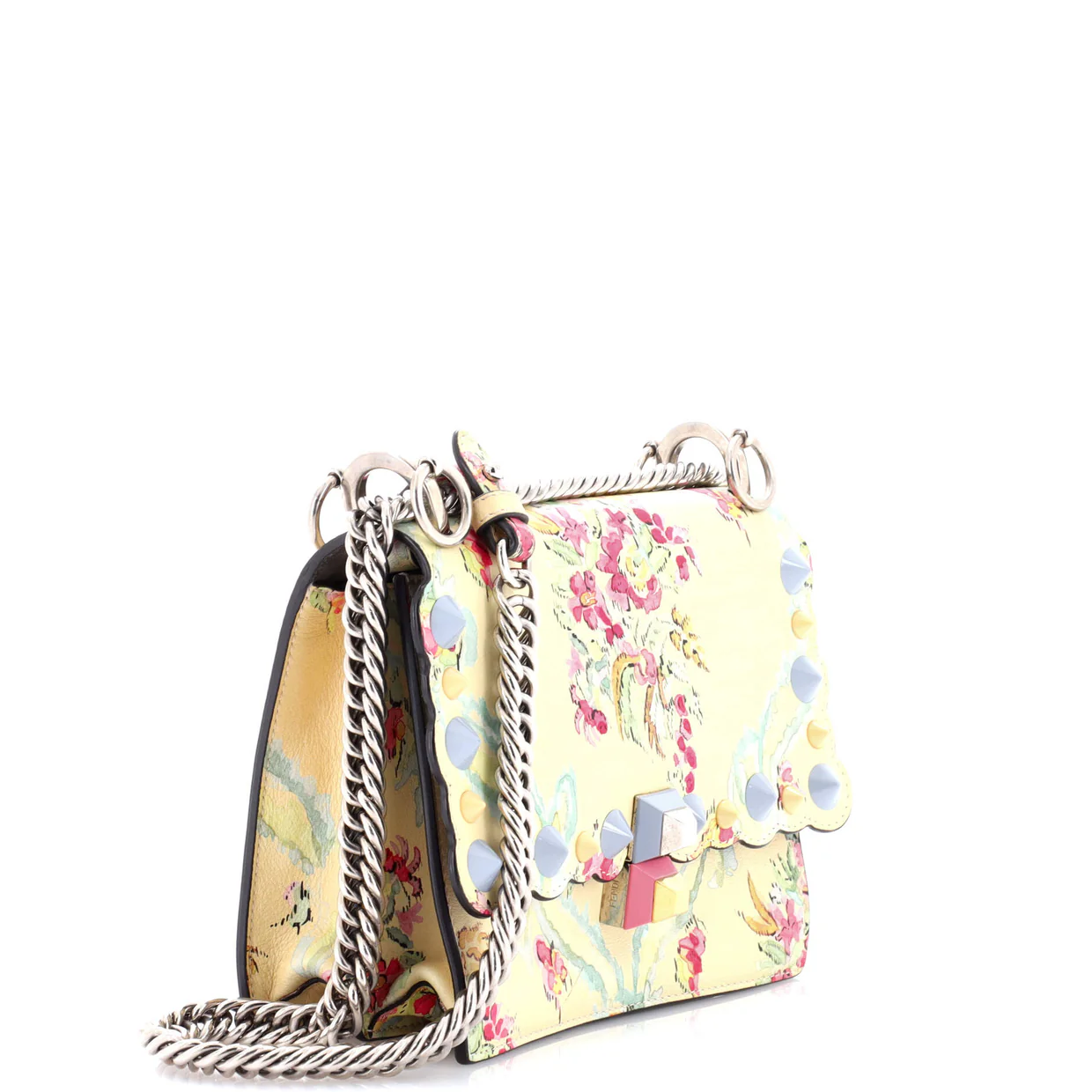 Kan I Bag Embellished Printed Leather Small - Deep Luxury