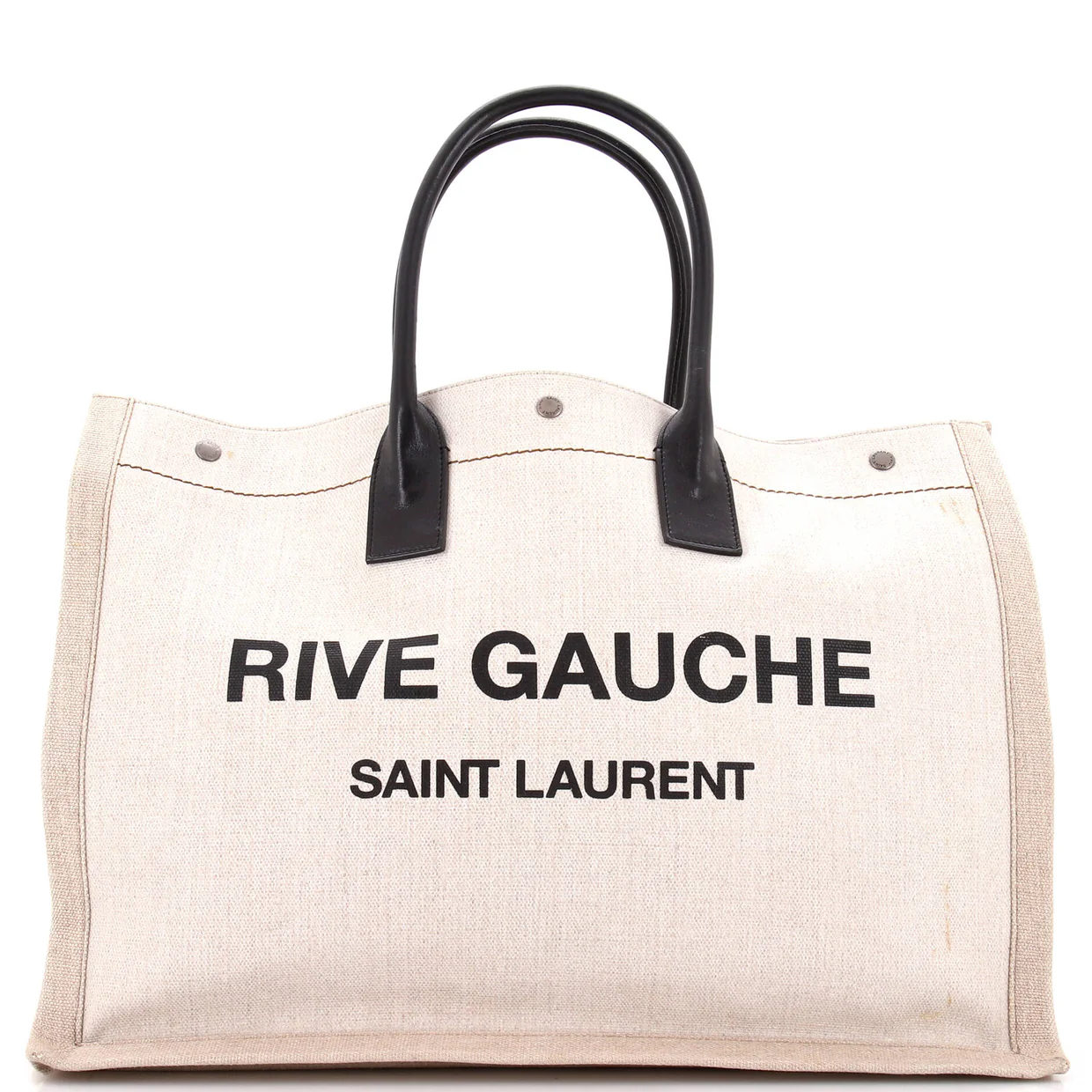Rive Gauche Shopper Tote Canvas Large - Deep Luxury