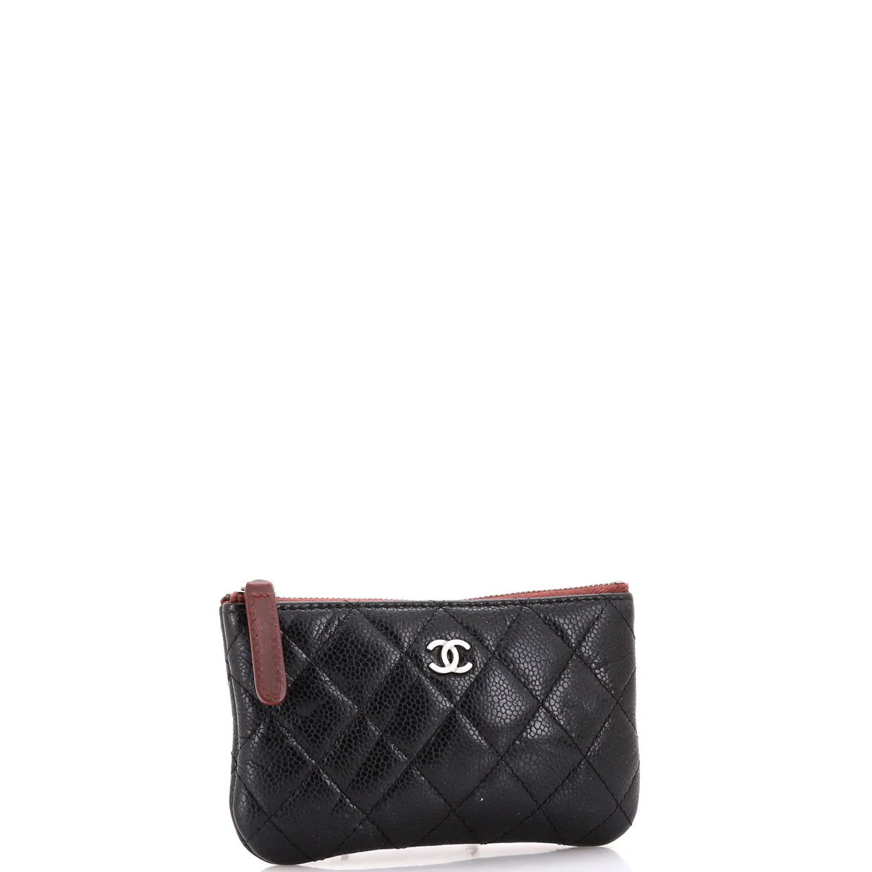 Classic O Case Pouch Quilted Caviar Mini - Deep Luxury