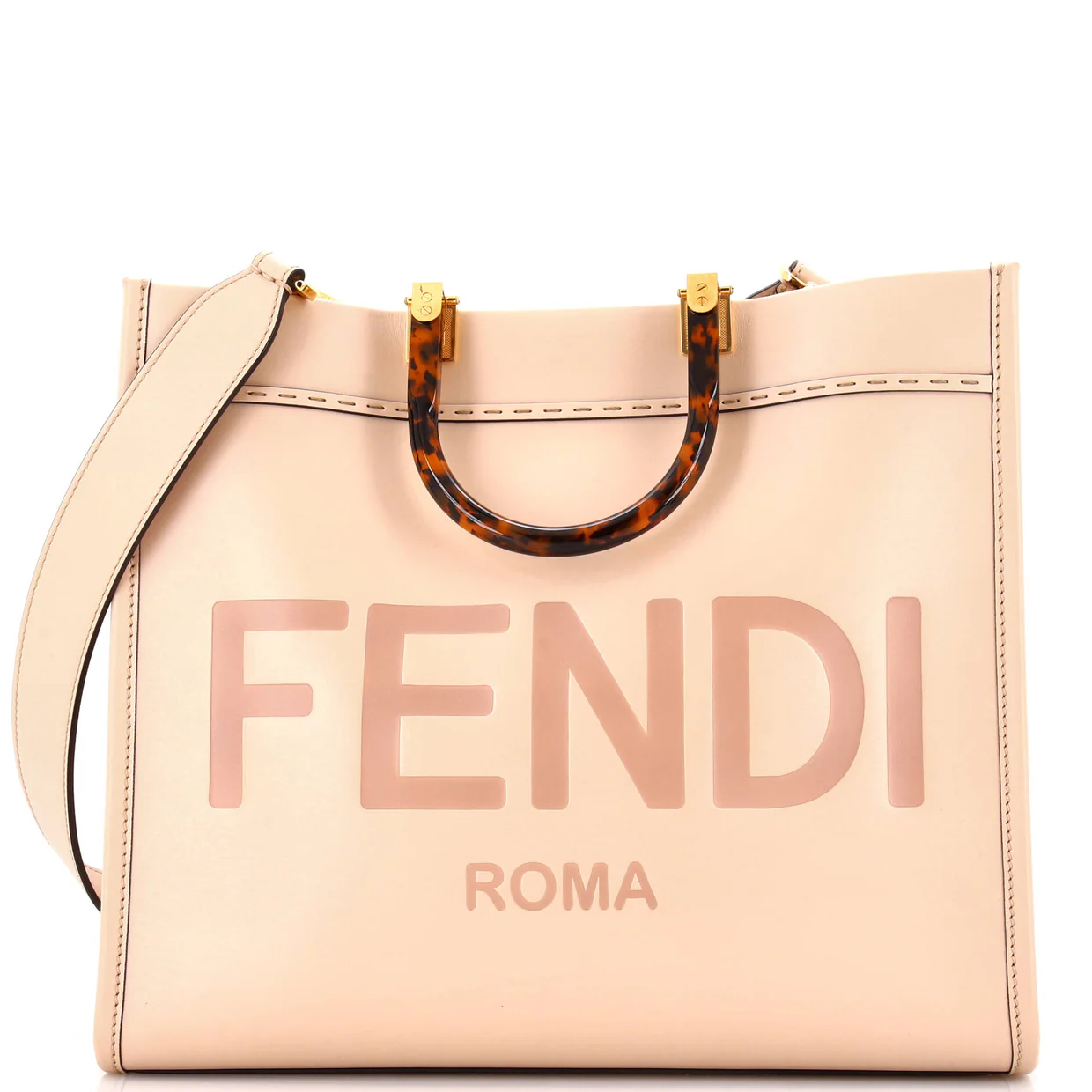 Sunshine Shopper Tote Leather Medium - Deep Luxury