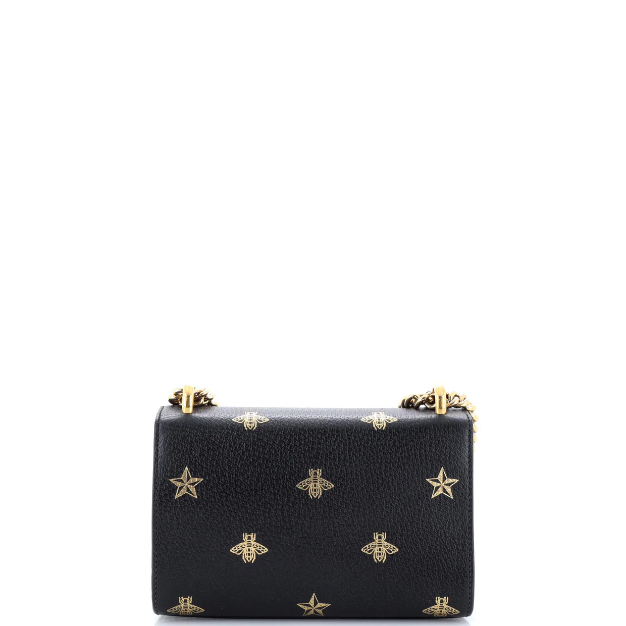 Padlock Shoulder Bag Printed Leather Small - Deep Luxury