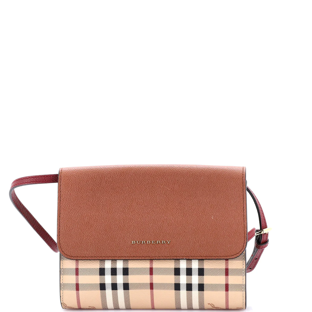 Loxley Crossbody Bag Haymarket Coated Canvas and Leather Small - Deep Luxury