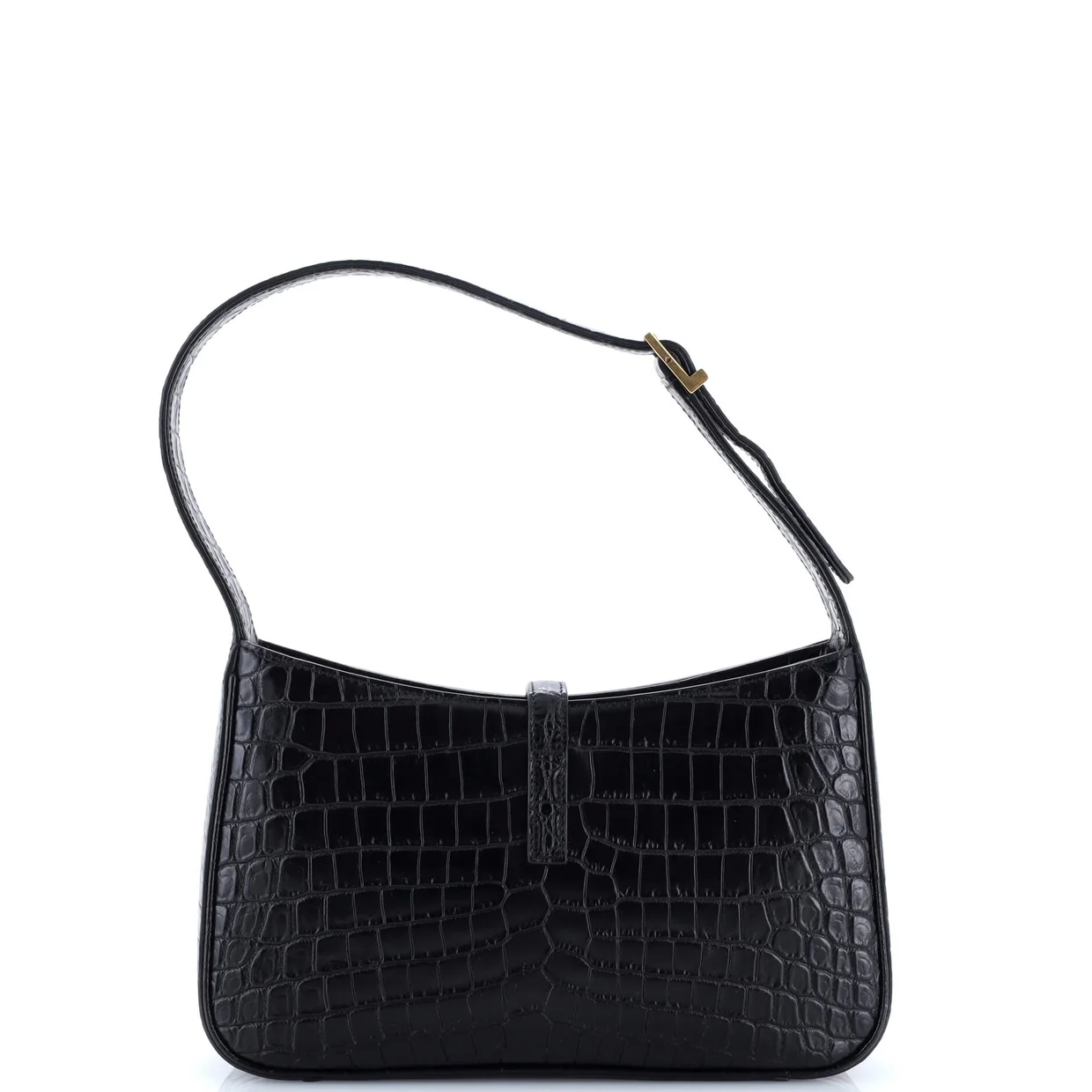 Le 5 a 7 Hobo Crocodile Embossed Leather Small - Deep Luxury