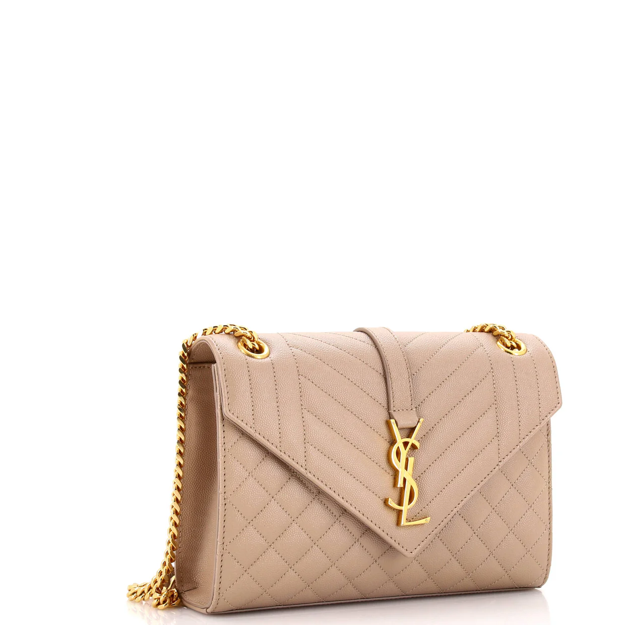 Classic Monogram Envelope Satchel Mixed Matelasse Leather Medium - Deep Luxury