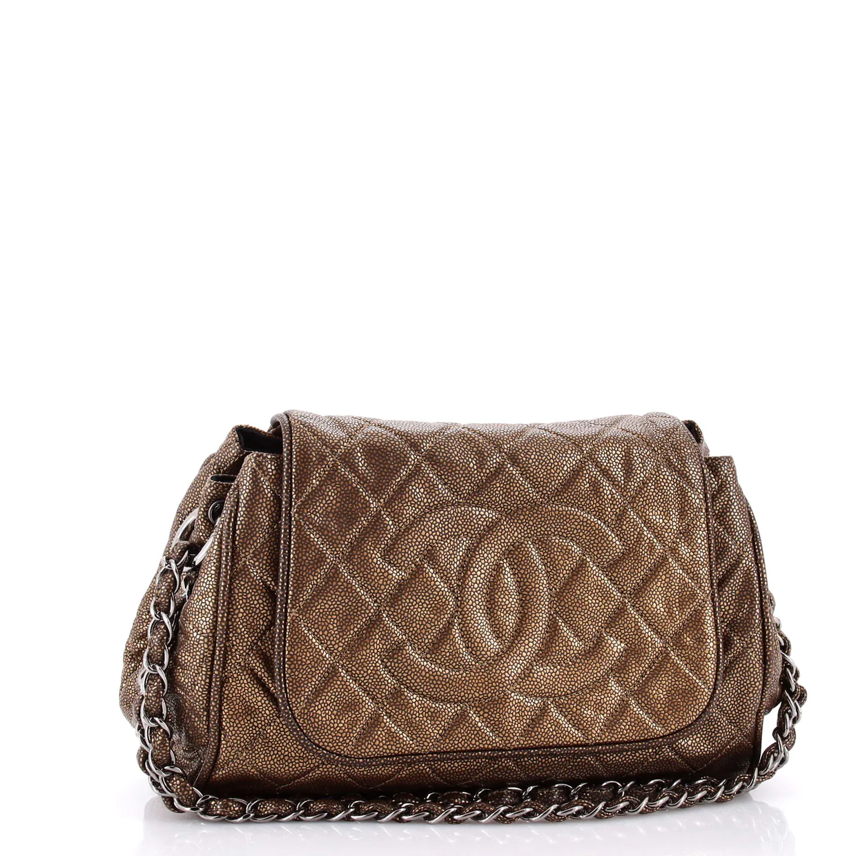 Timeless Accordion Flap Bag Quilted Caviar - Deep Luxury