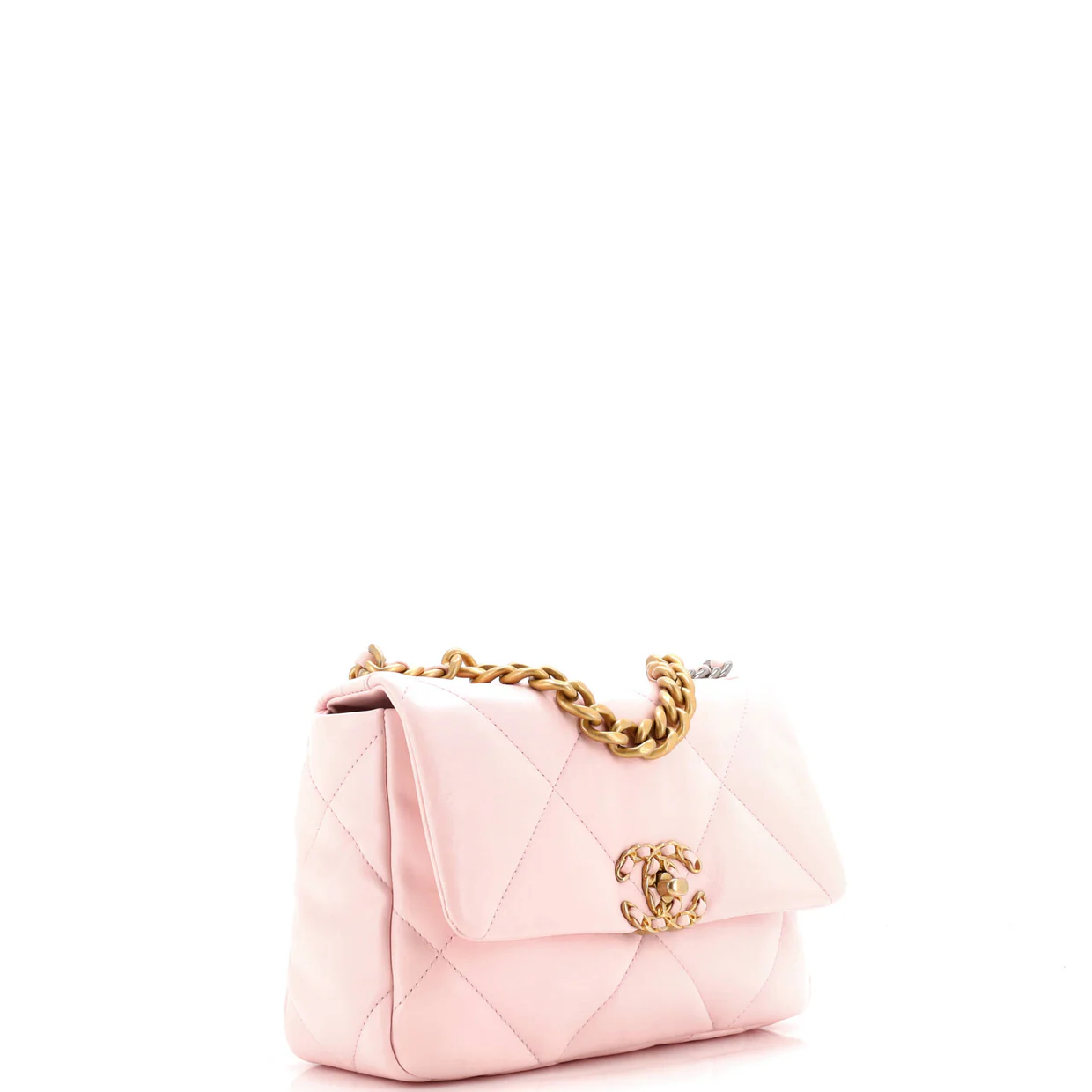 19 Flap Bag Quilted Leather Medium - Deep Luxury