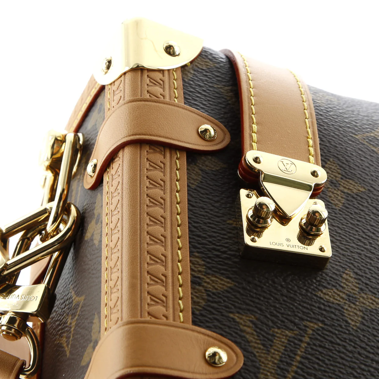 Side Trunk Handbag Monogram Canvas MM - Deep Luxury