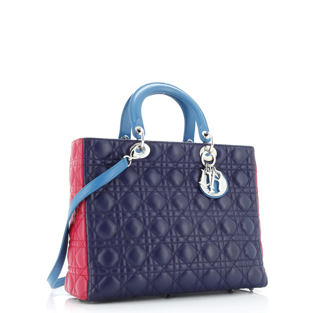 Lady Dior Bag Cannage Quilt Lambskin Large - Deep Luxury