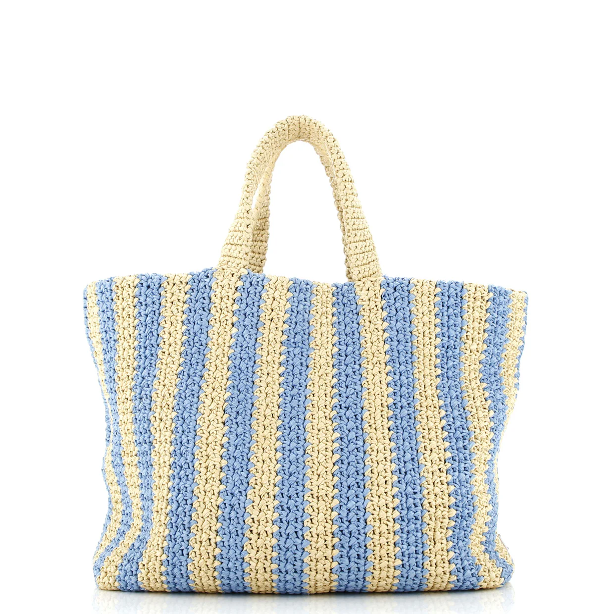 Logo Tote Raffia Large - Deep Luxury