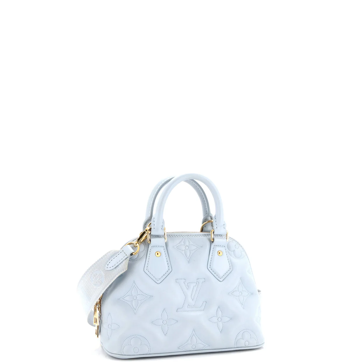 Alma Handbag Bubblegram Leather BB - Deep Luxury