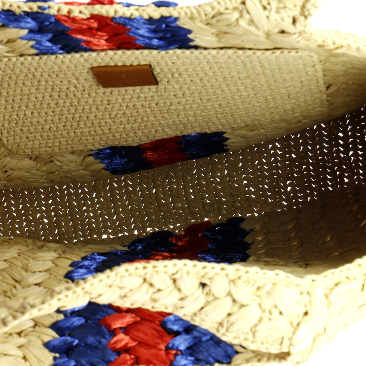 Blondie NM Open Tote Raffia Small - Deep Luxury