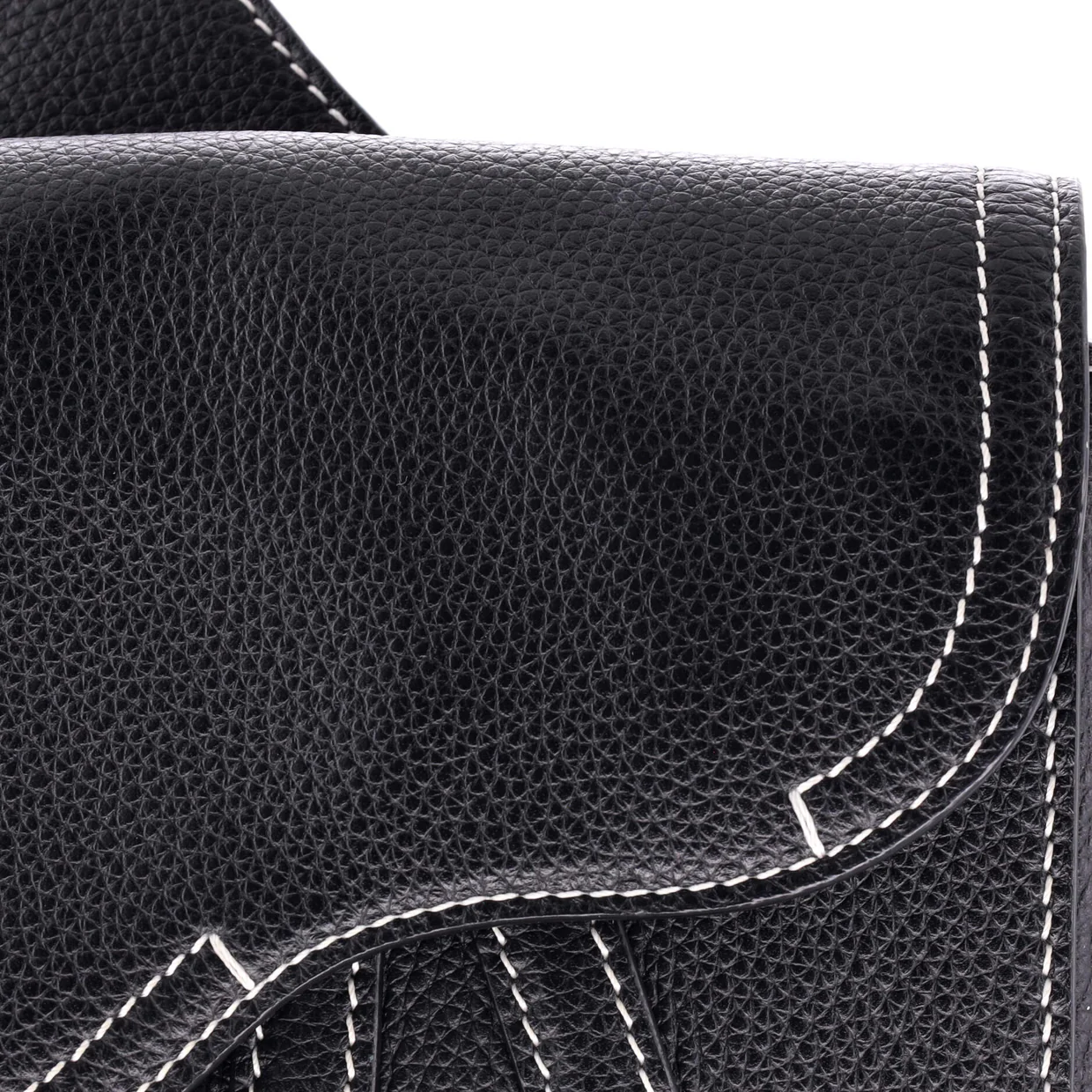 Stussy Saddle Messenger Pouch Leather with Applique - Deep Luxury