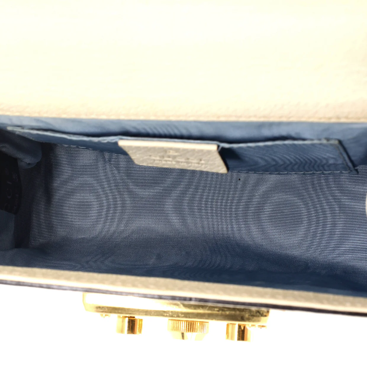 Padlock Shoulder Bag Printed Leather Small - Deep Luxury