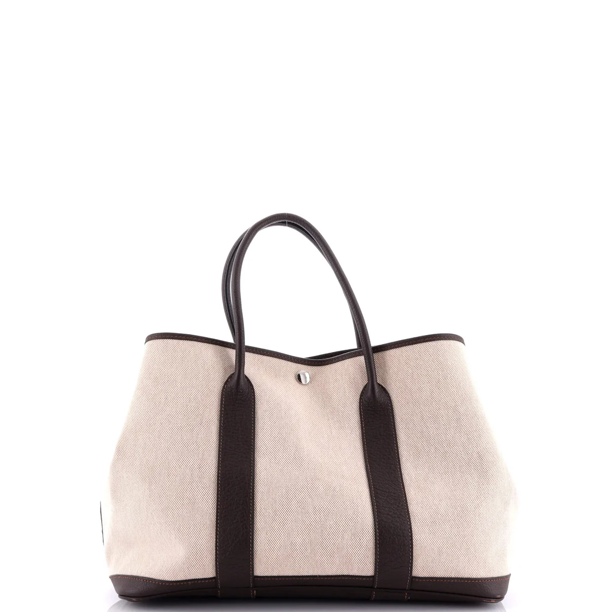 Garden Party Tote Toile and Leather 36 - Deep Luxury