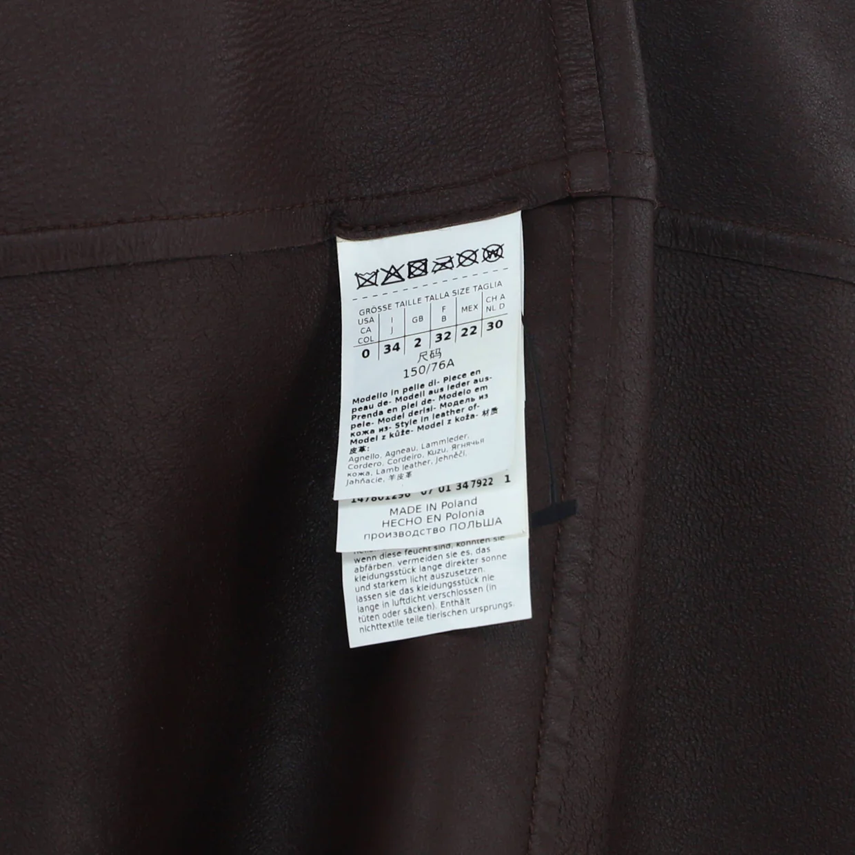 Women's Ussuri Double Breasted Coat Leather - Deep Luxury