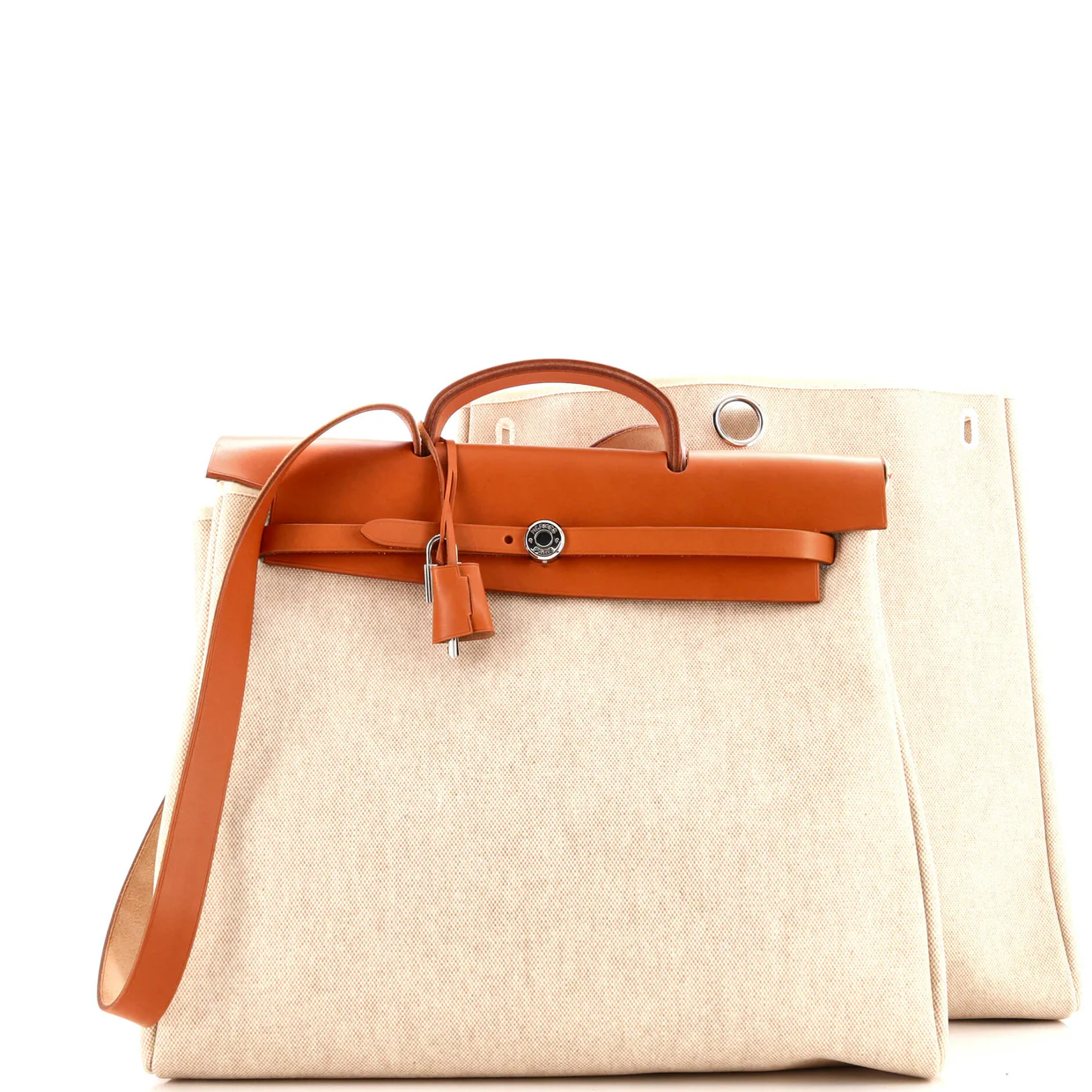 Herbag Toile and Leather MM - Deep Luxury