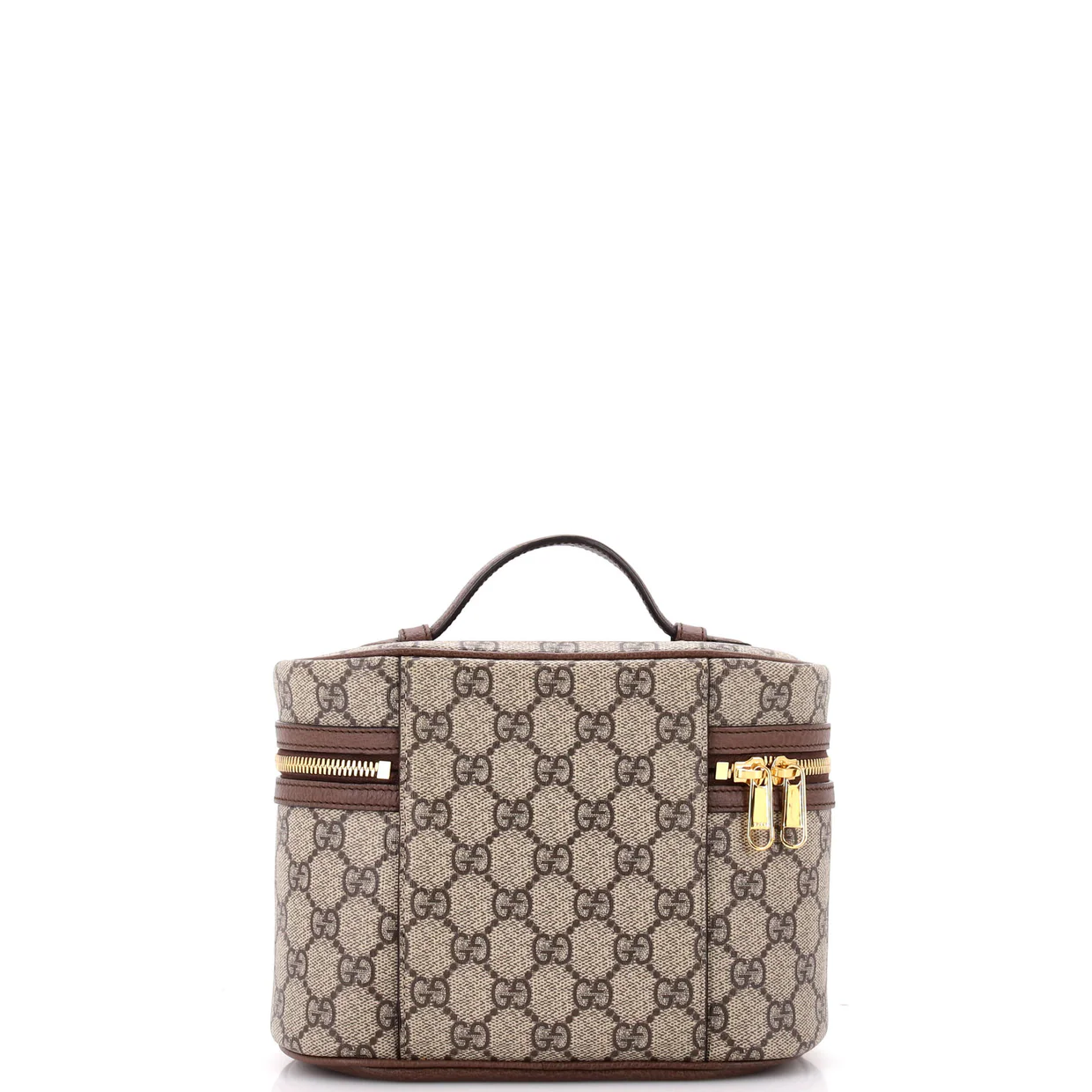 Ophidia Top Handle Cosmetic Case GG Coated Canvas Small - Deep Luxury