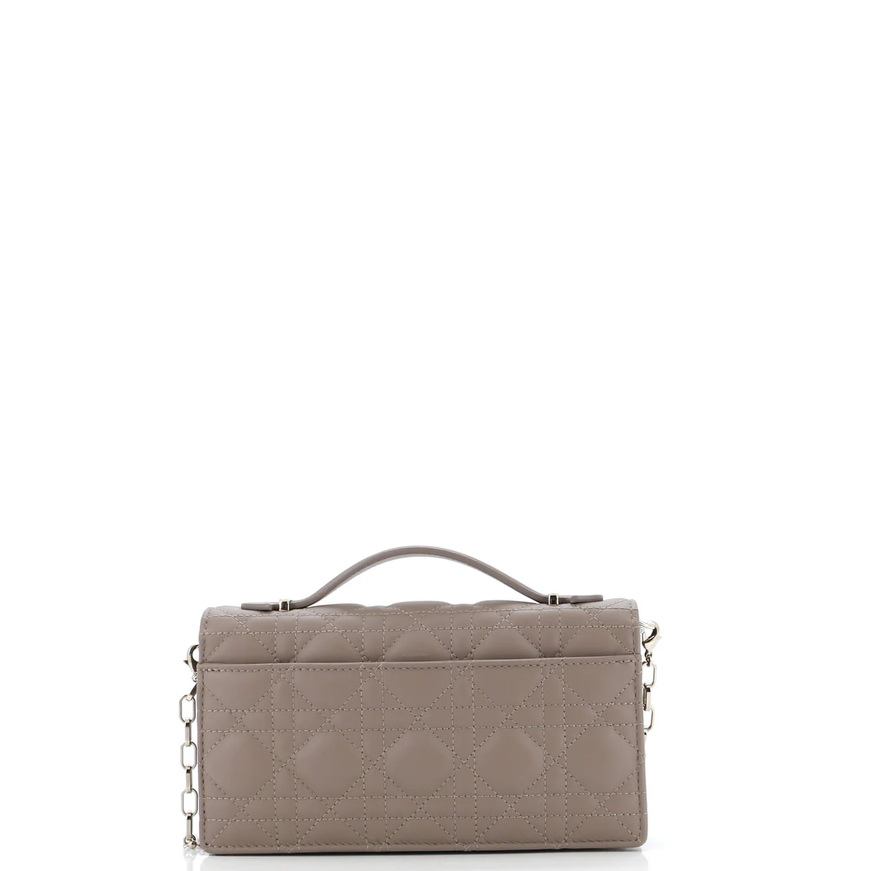 My Dior Top Handle Flap Bag Cannage Quilt Lambskin Small - Deep Luxury