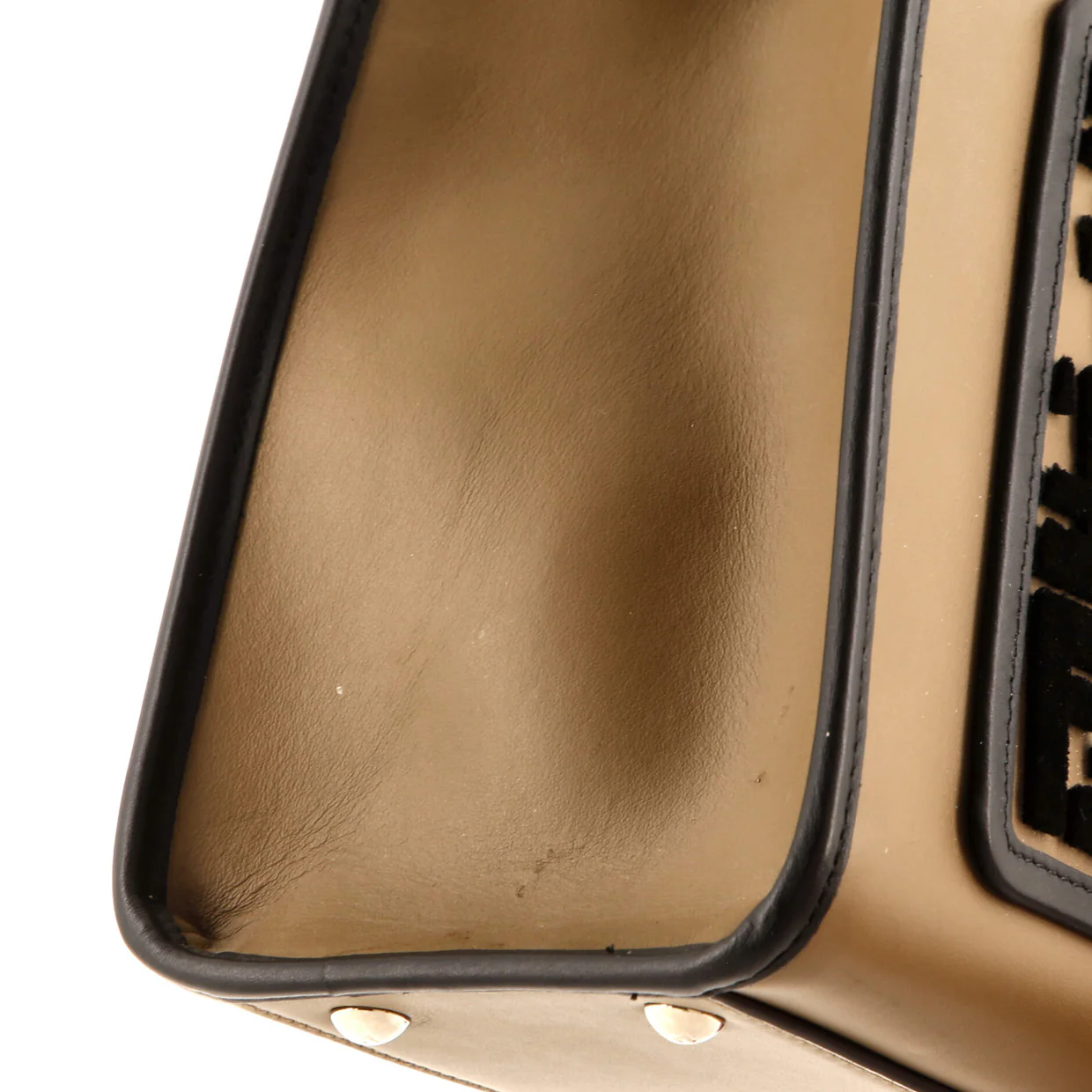 Runaway Bag Leather and Zucca Velvet Small - Deep Luxury