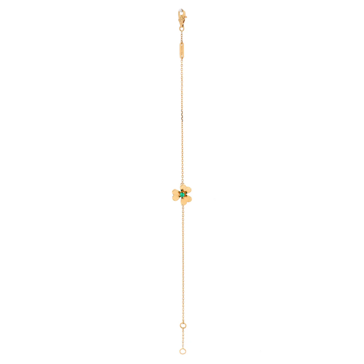 Frivole Bracelet 18K Yellow Gold with Emerald Mini - Deep Luxury