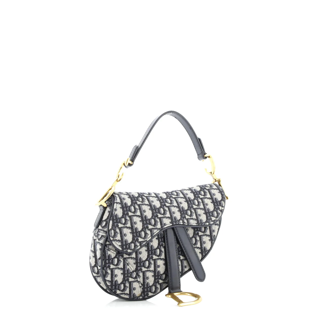Saddle Handbag Oblique Canvas Mini - Deep Luxury