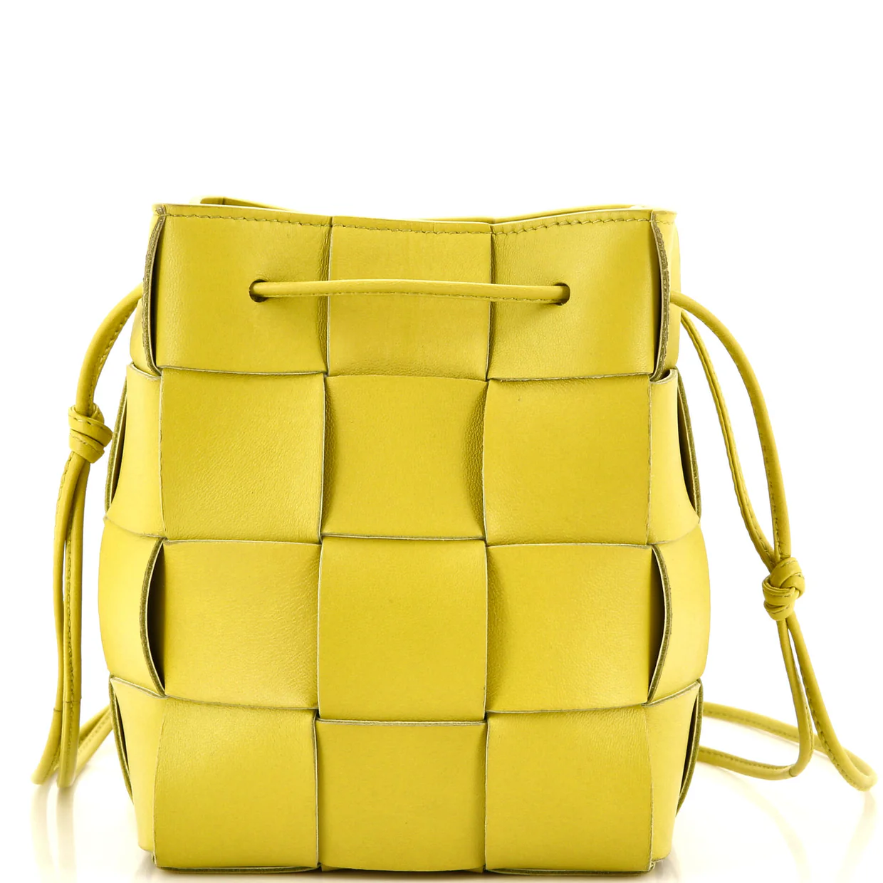 Cassette Bucket Bag Maxi Intrecciato Leather Small - Deep Luxury