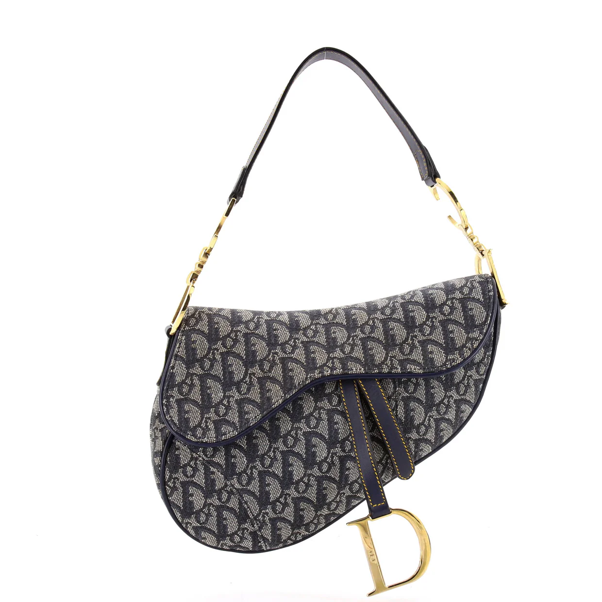 Vintage Saddle Bag Diorissimo Canvas Medium - Deep Luxury