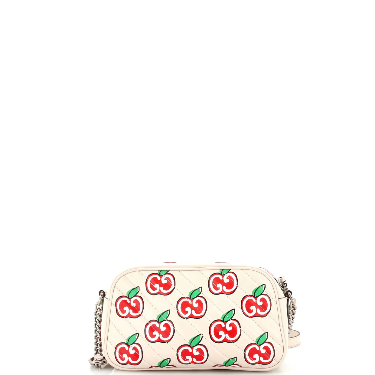 GG Marmont Shoulder Bag Printed Diagonal Quilted Leather Small - Deep Luxury