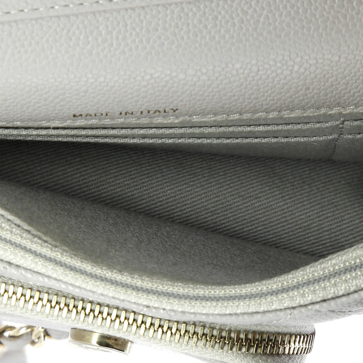 Business Affinity Flap Clutch with Chain Quilted Caviar - Deep Luxury