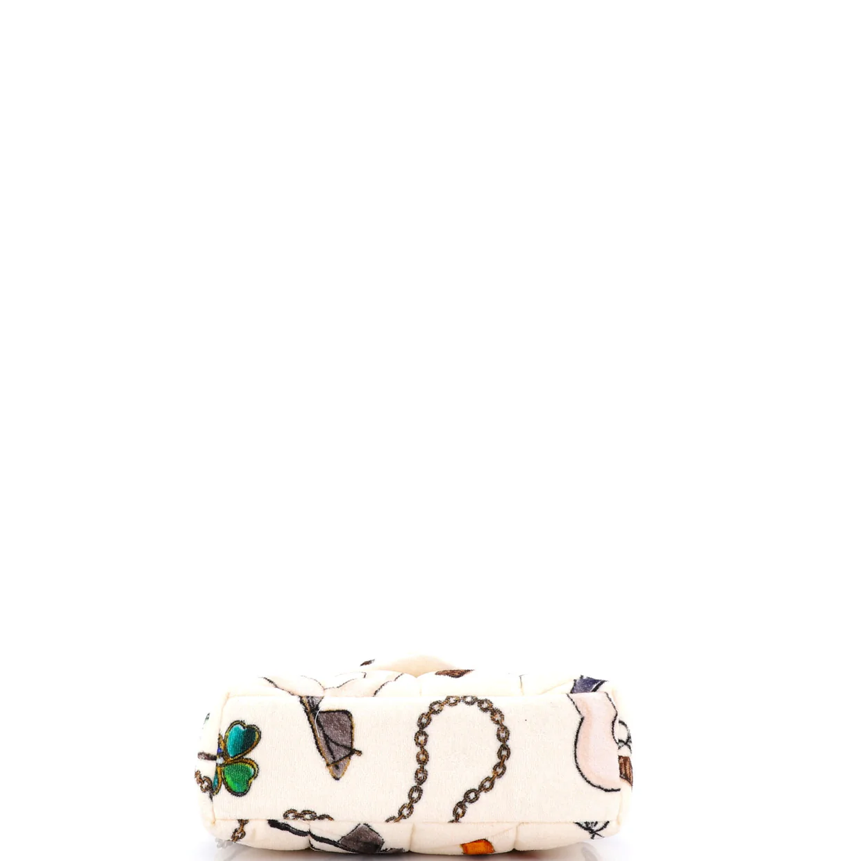 Loulou Puffer Shoulder Bag Quilted Printed Terry Cloth Small - Deep Luxury