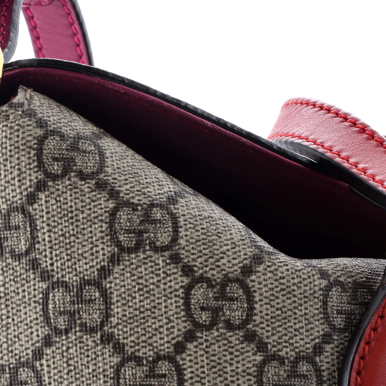 Signature Fold Over Tote GG Coated Canvas Medium - Deep Luxury