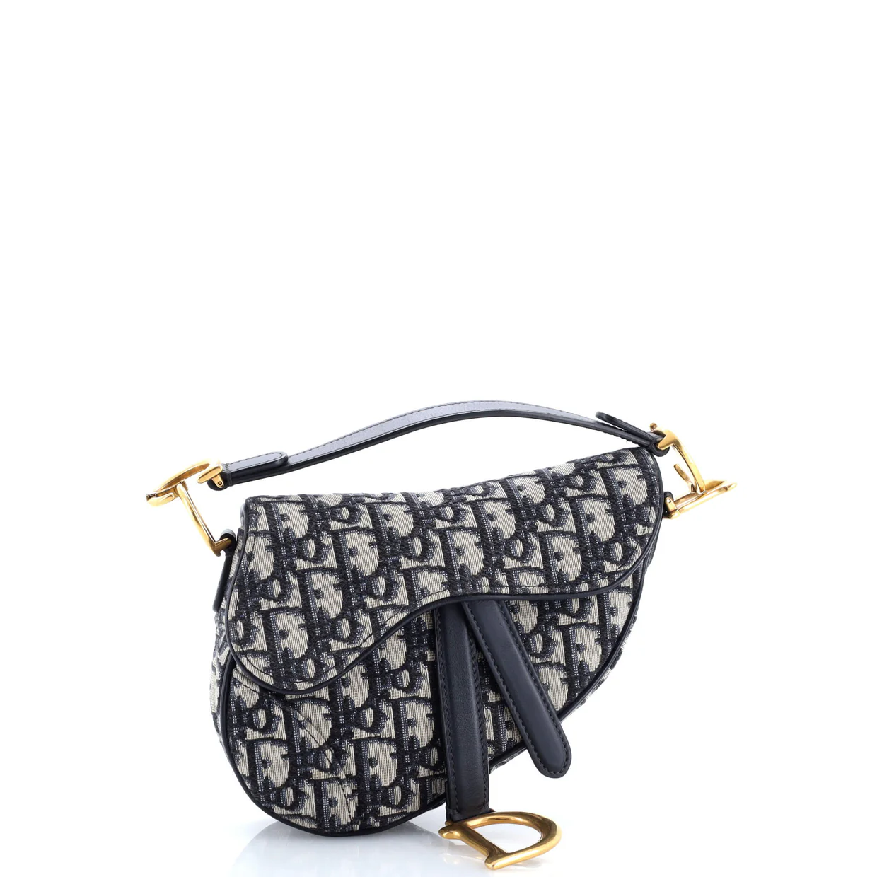 Saddle Handbag Oblique Canvas Mini - Deep Luxury