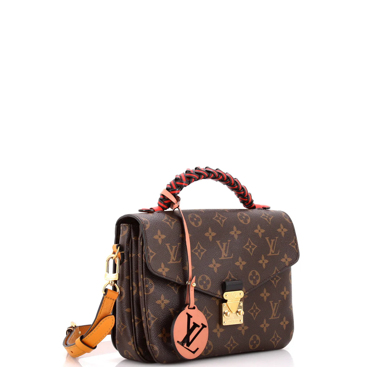 Braided Handle Pochette Metis Monogram Canvas with Leather - Deep Luxury