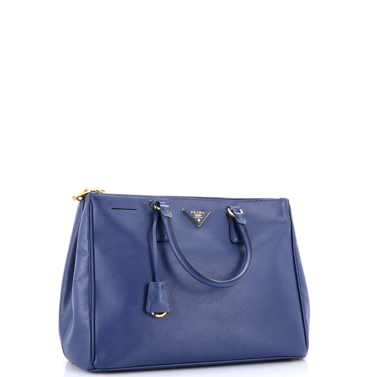 Double Zip Lux Tote Saffiano Leather Large - Deep Luxury