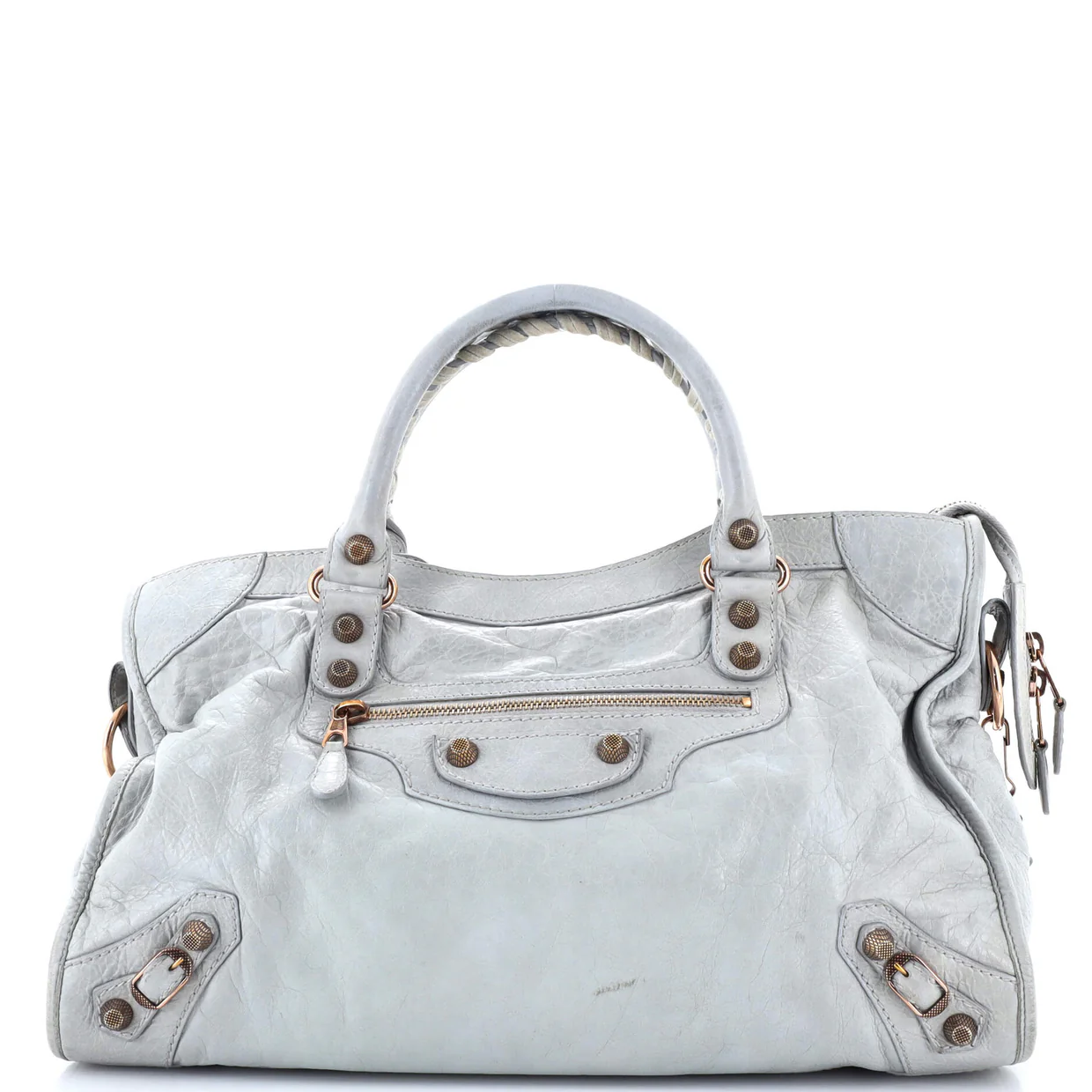 City Giant Studs Bag Leather Medium - Deep Luxury