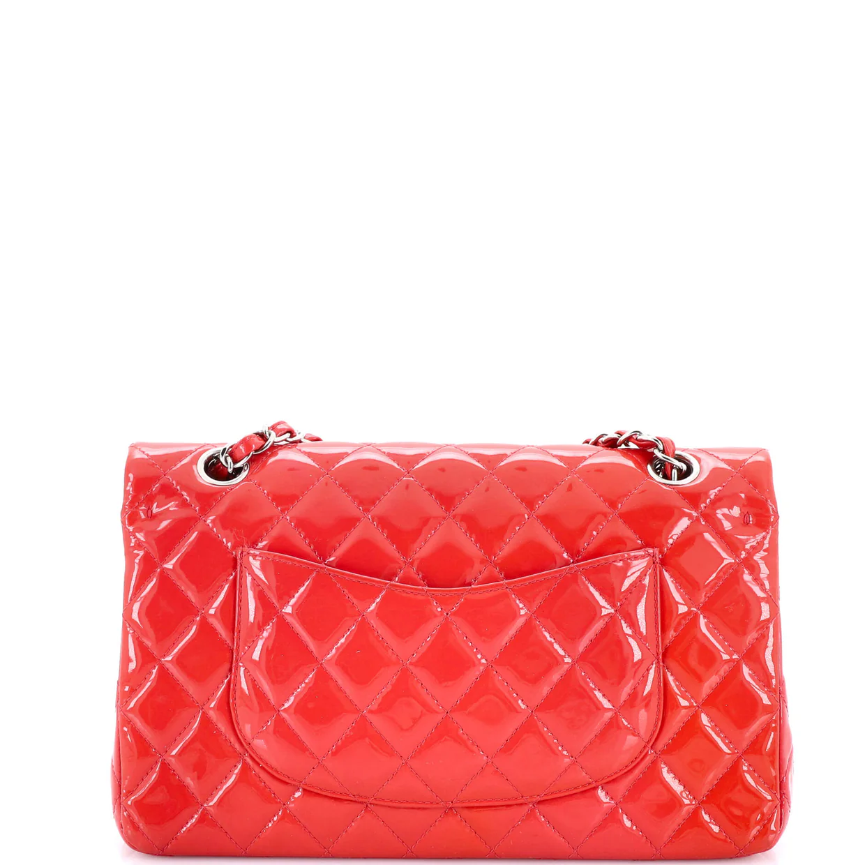Classic Double Flap Bag Quilted Patent Medium - Deep Luxury