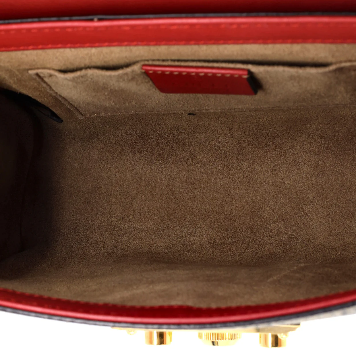 Padlock Shoulder Bag GG Coated Canvas and Leather Small - Deep Luxury