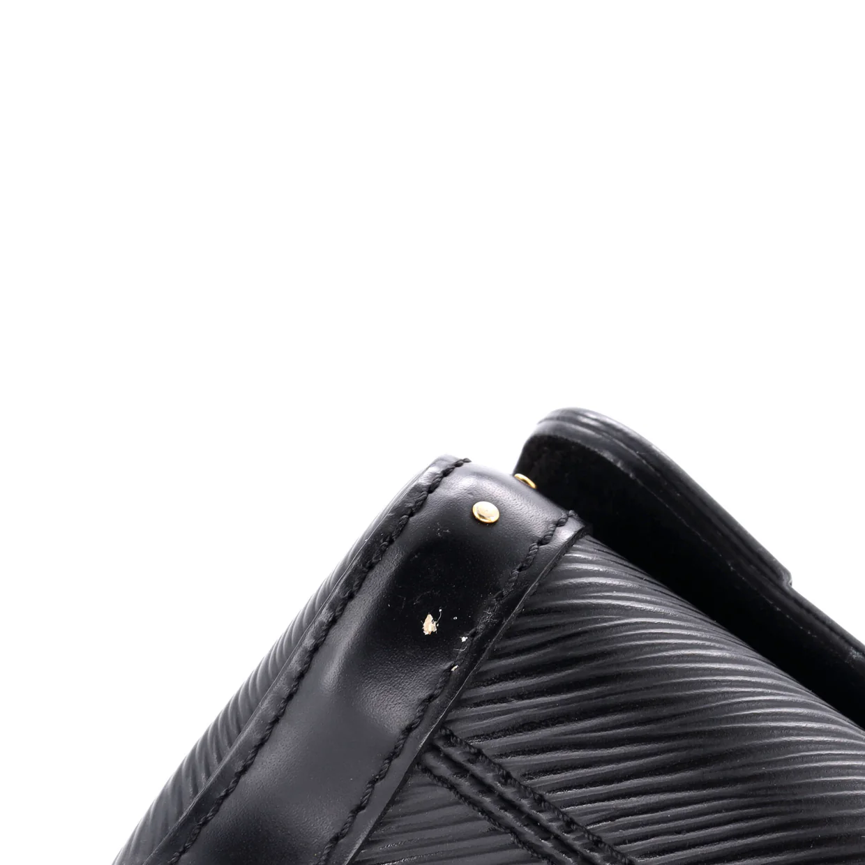 Twist Handbag Studded Epi Leather and Monogram Canvas MM - Deep Luxury