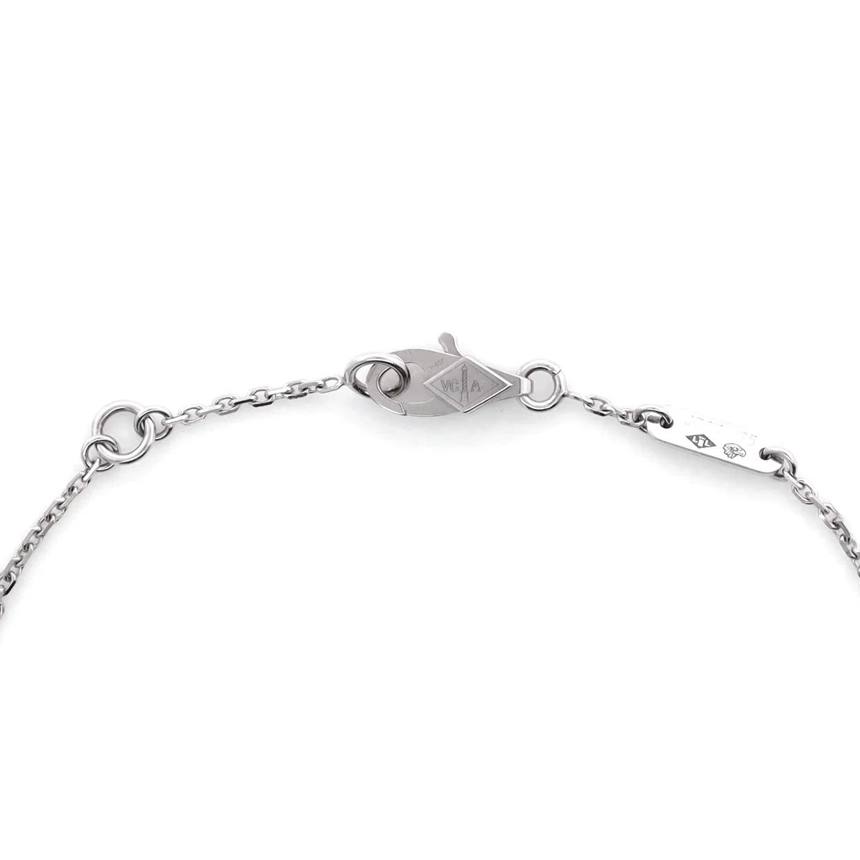 Sweet Alhambra Bracelet 18K White Gold and Diamonds - Deep Luxury