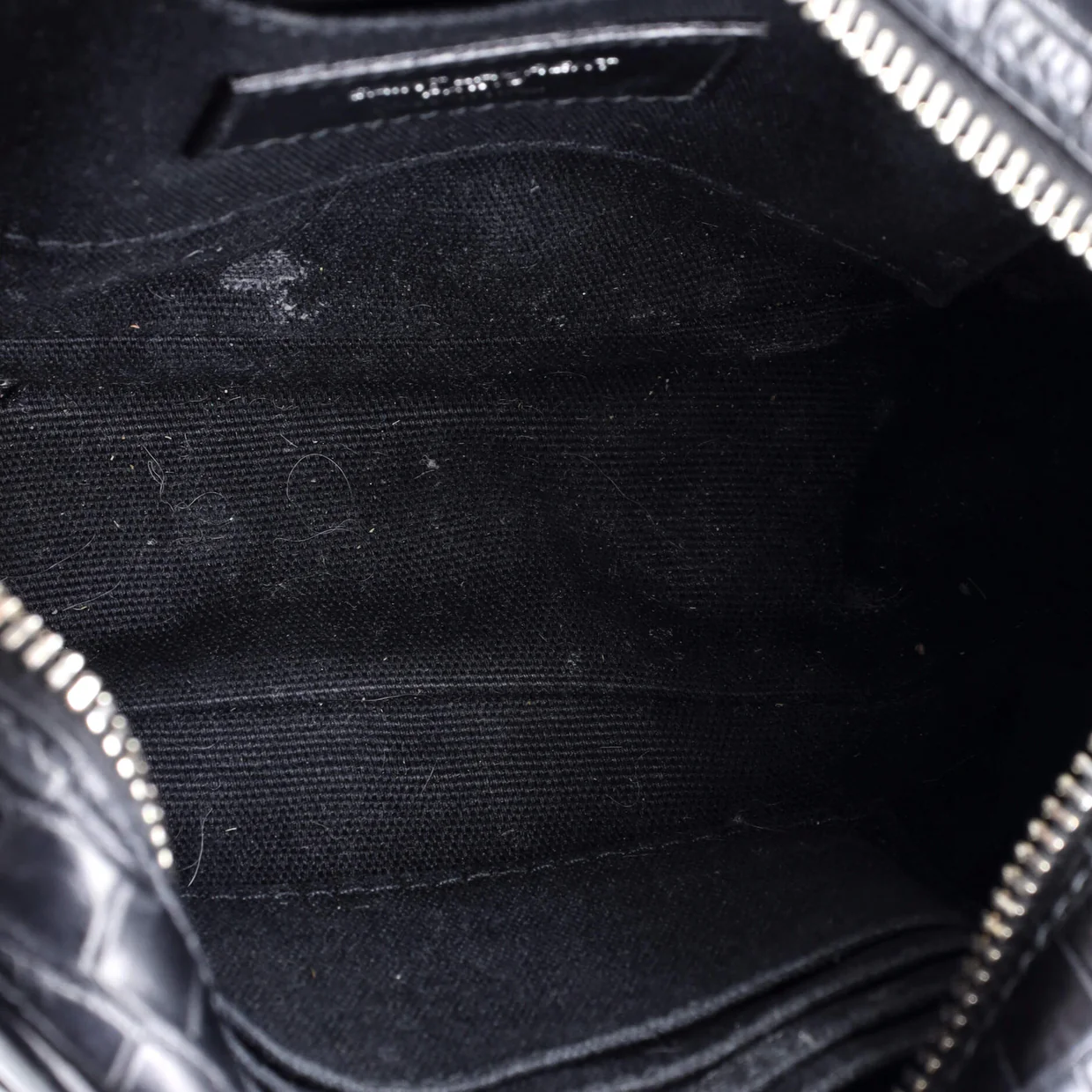 Camp Camera Bag Crocodile Embossed Leather Mini - Deep Luxury