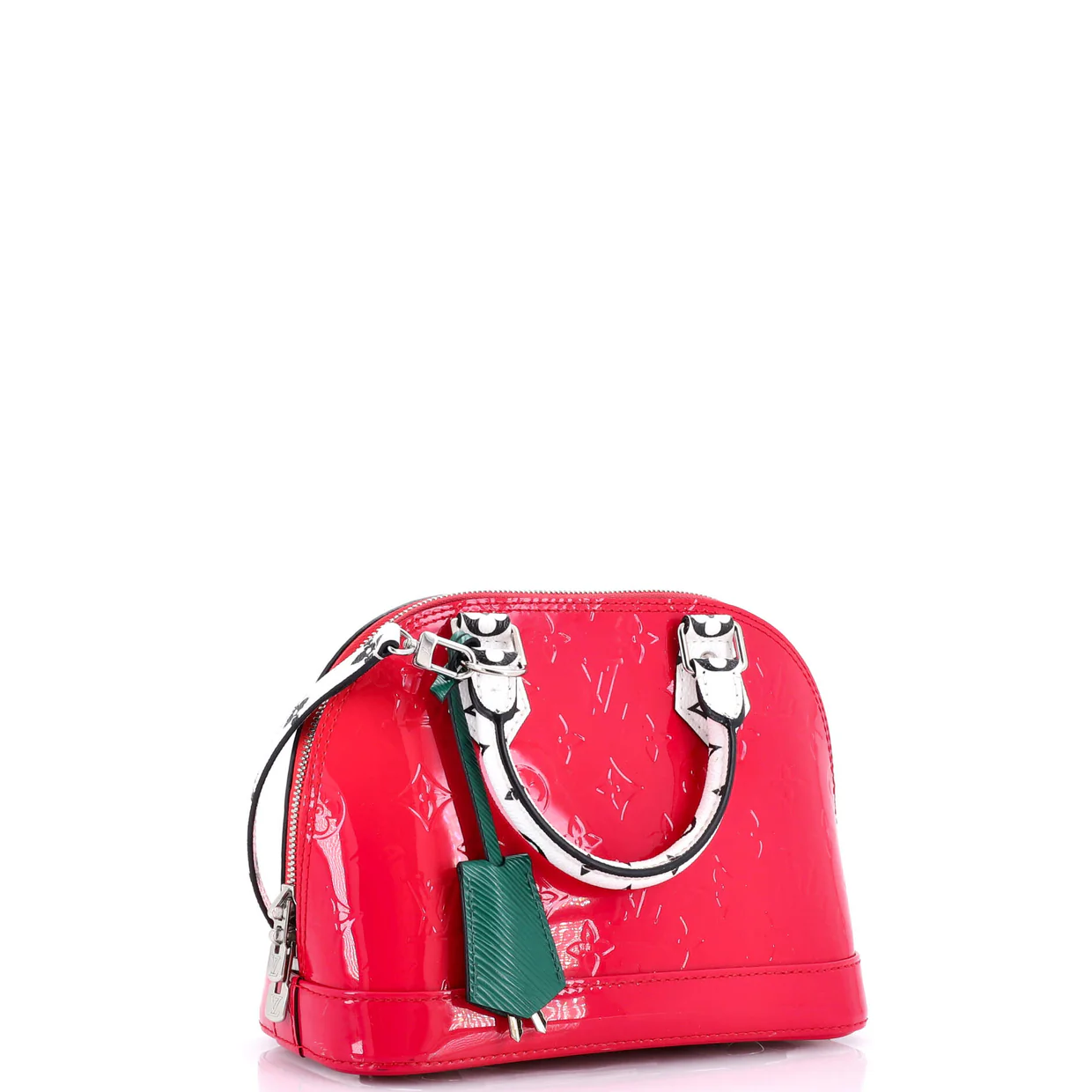 Alma Handbag Monogram Vernis with Monogram Canvas and Epi Leather BB - Deep Luxury
