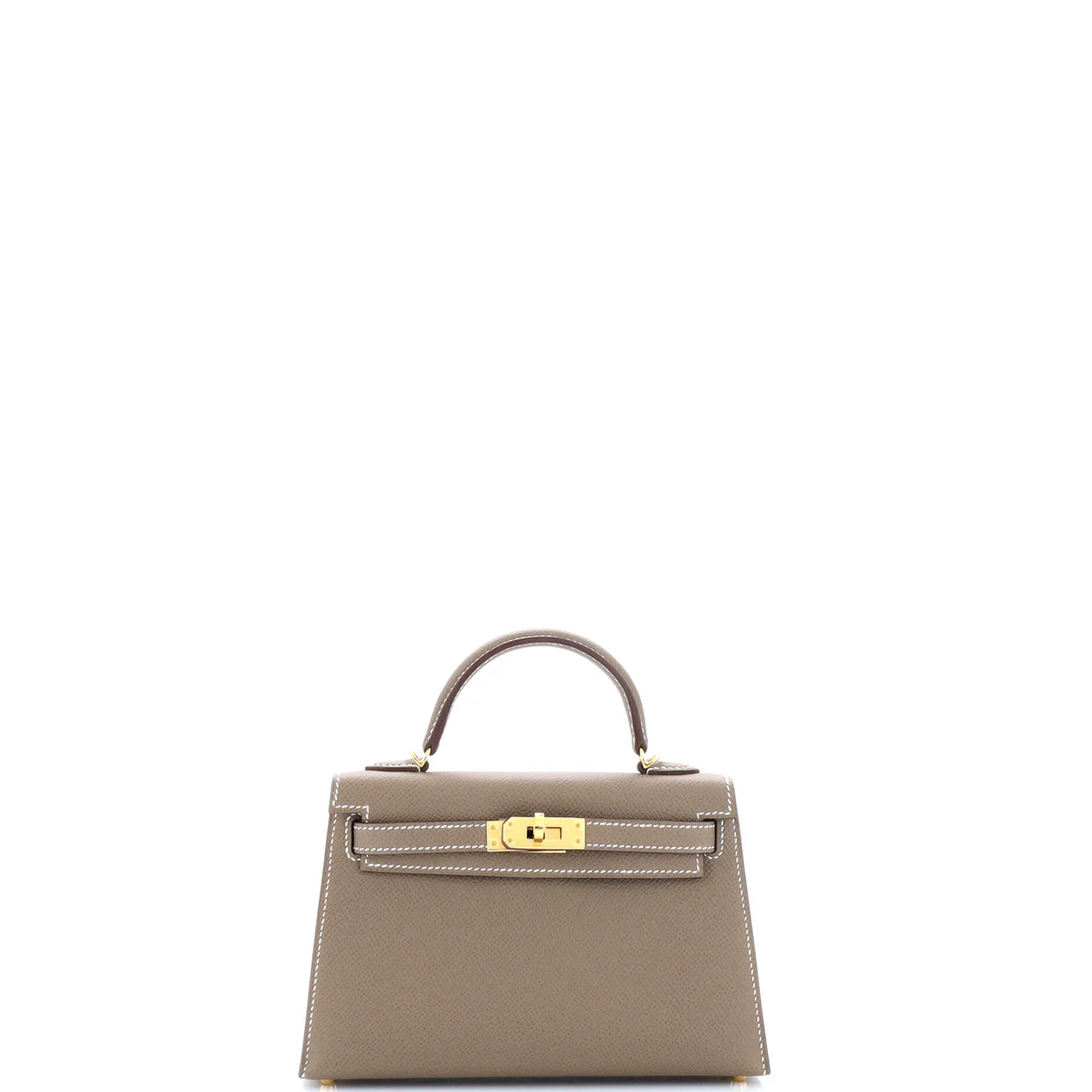 Kelly Mini II Bag Grey Epsom with Gold Hardware 20 - Deep Luxury