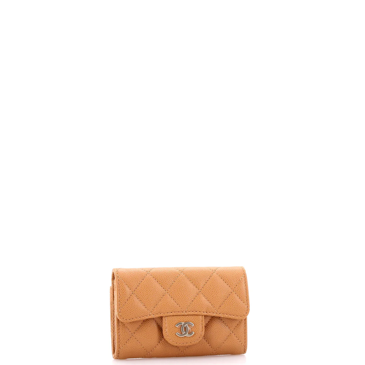 Classic Flap Card Case Quilted Caviar - Deep Luxury